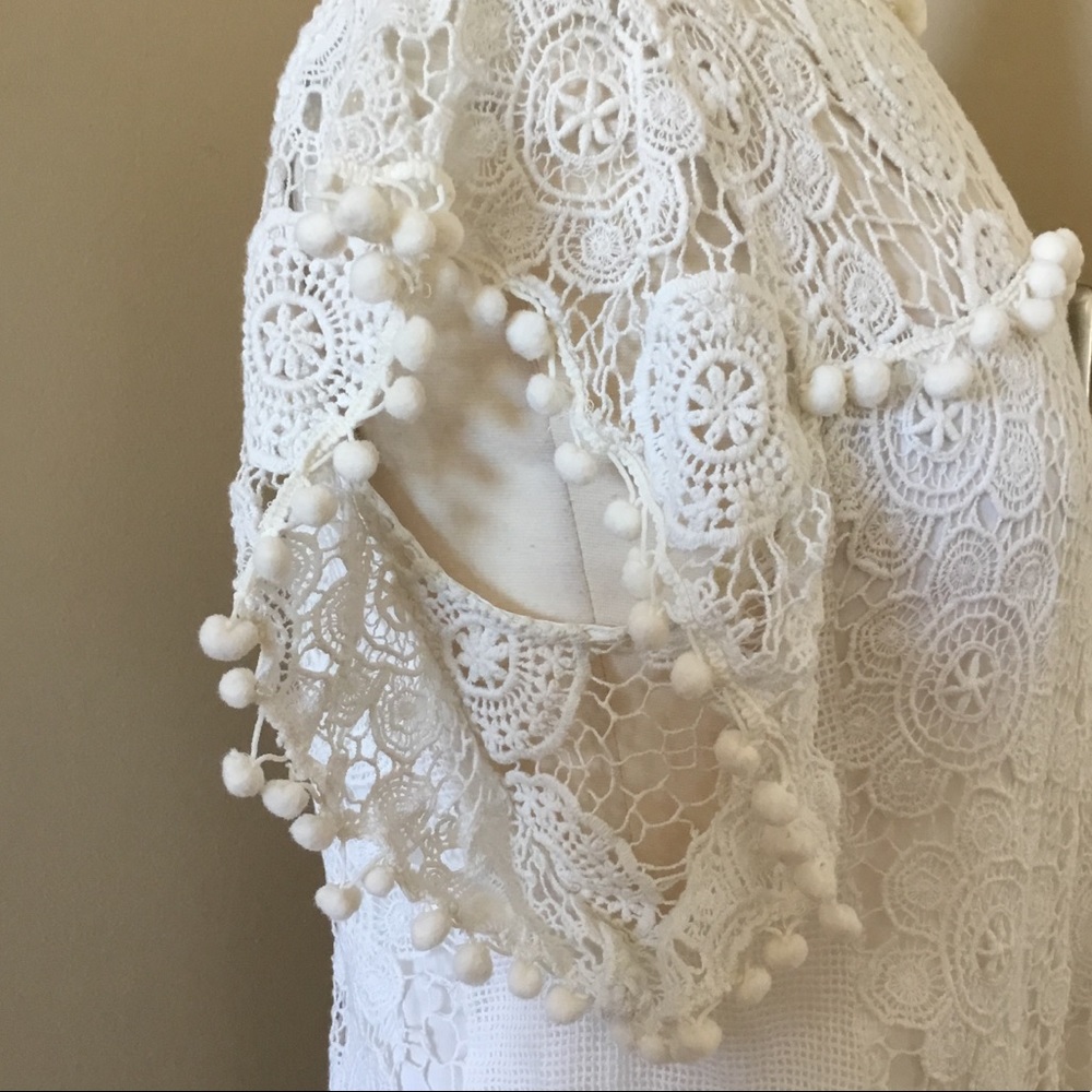 Revolve Tularosa Clayton Lace Pom Pom Top - Picture 7 of 12